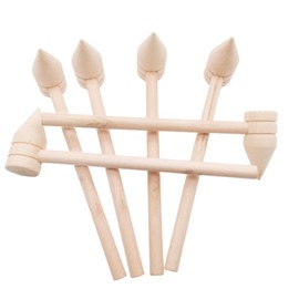 20 Pieces Wooden Hammer Small, Mini Wooden Hammer Hammer, Wooden Hammer Tool, Mini DIY Wooden Hammer, Wooden Crab Hammer, Suitable for Knocking Seafood, Toy, Crafts