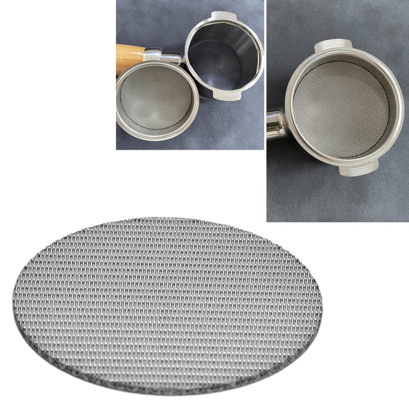 58.5mm Stainless Steel Coffee Filter Plate Filter Mesh Screen Replacement