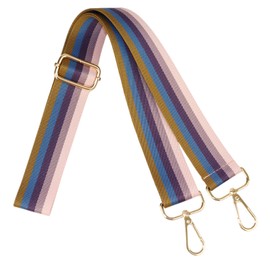 WENSIDUO 1.97" Wide Purse Strap, Adjustable Handbag Strap Replacement, Five-color Stripe