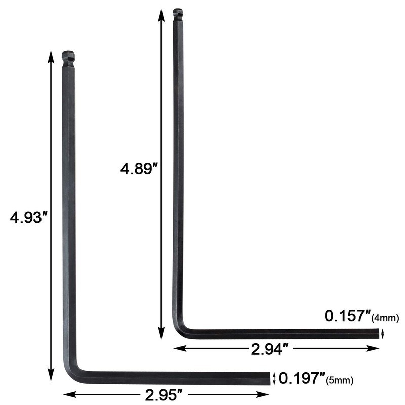 PAGOW 4mm & 5mm Guitar Truss Rod Wrench, Allen Wrench