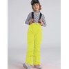 PHIBEE Boys' Waterproof Breathable Polyester Snowboard Ski Pants Yellow 8