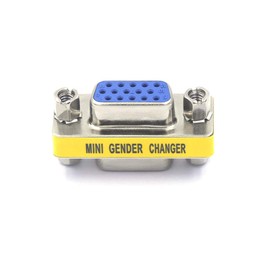 VCE HD15 VGA Coupler/SVGA Coupler, VGA Female to Female Mini Gender Changer Coupler Adapter (3-Pack)