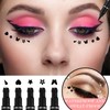 5Pcs Eyeliner Stempel Schwarzer, Doppelseitiger Flüssiger Eyeliner-Bleistift Eyeliner-Stempel Make-up, Eyeliner