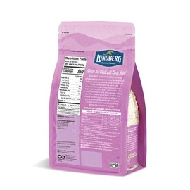 Lundberg Family Farms - California White Jasmine Rice, Floral Scent, Fluffy Texture, Buttery Flavor, Clings When Cooked, Pantry Staple, Gluten-Free, Non-GMO, Vegan, Kosher (32 oz)