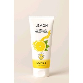 Lunes Yellow Metallic Peel Off Mask Facial brightening & Firming Treatment