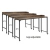 Lexicon Sumter Adjustable Height Over-The-Bed Desk with Castors in Rustic