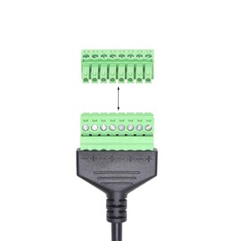 SinLoon Ethernet RJ45 Male Plug to 8 Pin Screw Terminal Block Connector for Cat7 Cat6 Cat5 Cat5e Ethernet Extender CCTV Digital DVR Network Adapter Extension Cord(Male)