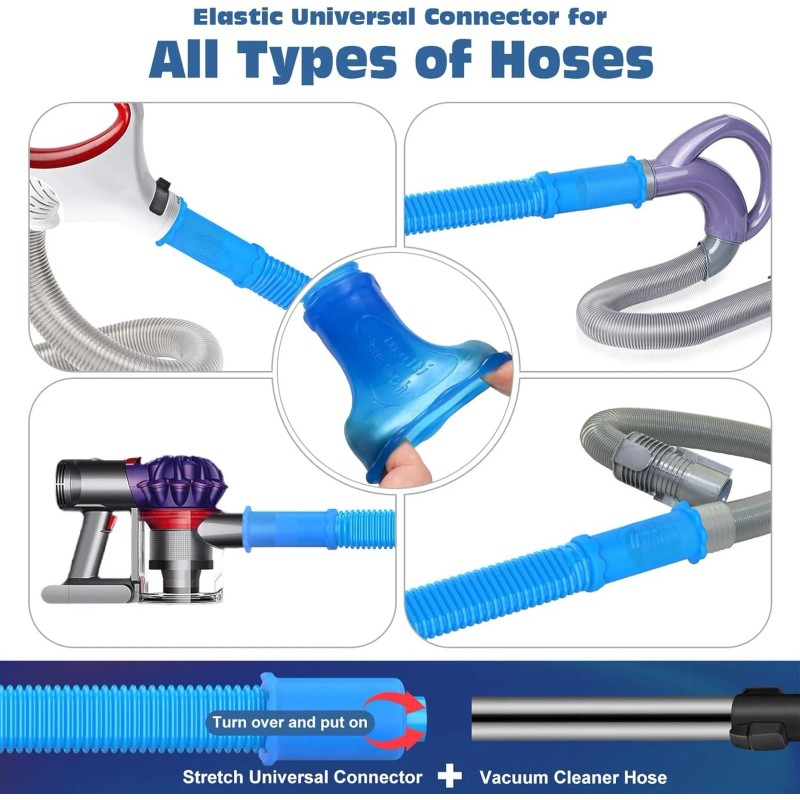 PetOde 2Pcs Dryer Vent Cleaner Kit with Hose Attachment &