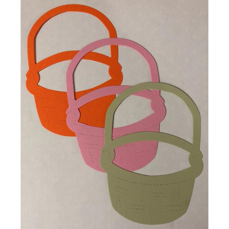 Craft-N-Shed • Handmade EASTER BASKET LG.Die-Cuts (4pc)Approx.4-