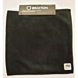 Brixton Men Scarf One Size Black Arctic Fleece Gaiter Logo Patch NWT