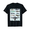 WW2 Planes Warbirds P51 Mustang Spitfire Messerschmitt T-Shirt