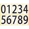 yupo Number Seal Sticker PP Treatment 10 Piece (33x66 mm/One X Each