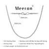 Meeran Sterling Silver Necklace for Men, 925 Silver Chain for