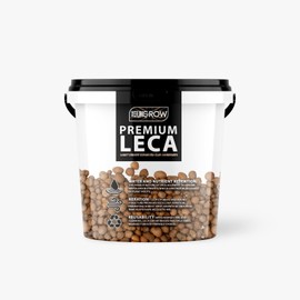 UK GROW Premium Leca Clay Pebbles for Optimal Gardening and Hydroponics (in a reusable bucket, 1L)