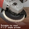 SPEEDWOX 8Pcs Felt Flap Disc Abrasives Buffing Polishing Wheel and