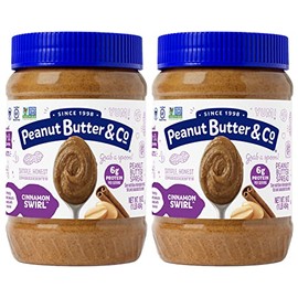 Peanut Butter & Co. Cinnamon Swirl Peanut Butter, Non-GMO, Gluten Free, Vegan, 16 Ounce (Pack of 2)