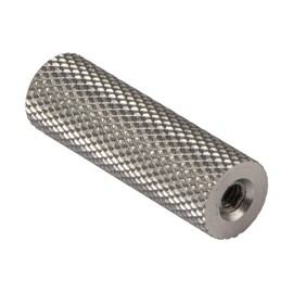 Gedotec Furniture Handle Stainless Steel Matt – Aluminium Furniture Knob Vintage Silver – GRAF | Cupboard Knob Kitchen for Drawers and Cabinet Doors | Door Knob Diameter 10 mm | 1 Piece - Design