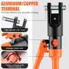 HZLZRZ Hydraulic Crimping Tool 12 Tons, Range 8AWG-4/0AWG(250MCM), Hydraulic Cable