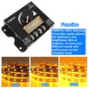2PCS 12V LED Light Strip Dimmer Switch,DC12V-24V 30A PWM Dimming
