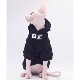 Sphynx Cat Apparel Kitty Clothes Autumn and Winter Hairless Cat Outfits Bald Cat Clothes for Devon Rex Cats, Cornish Cats (XX-Large)