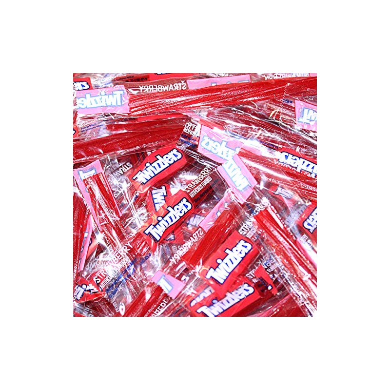 Twizzlers Strawberry Licorice Twists Candy, Strawberry Flavored Candy, Individually Wrapped,