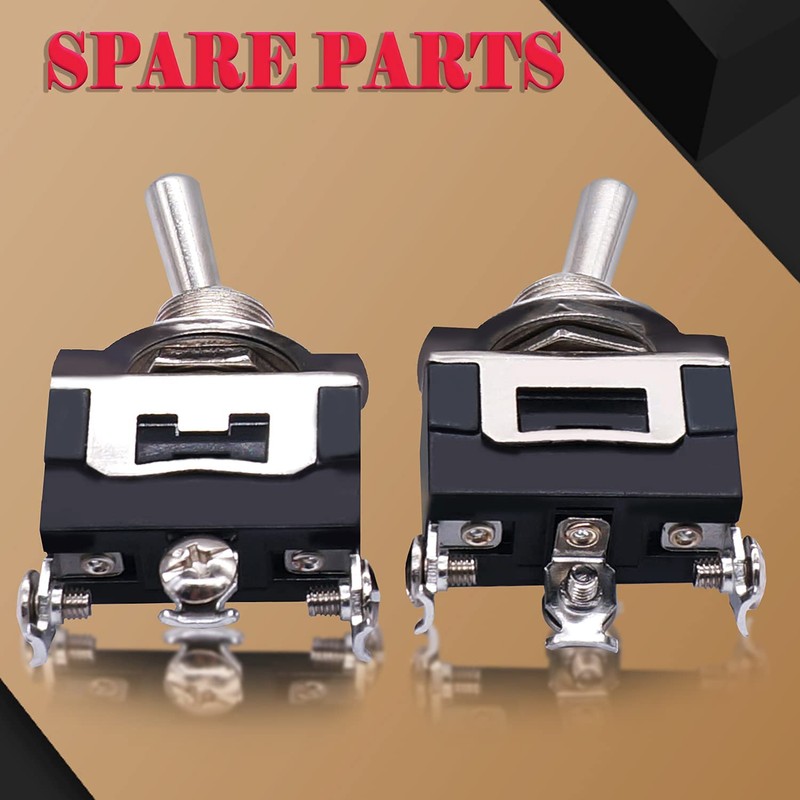 mxuteuk 3Pcs Heavy Duty Rocker Toggle Switch 20A 125V SPDT