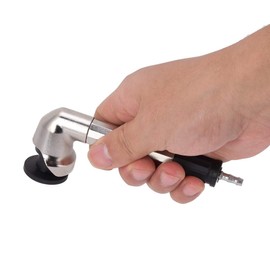Walfront Pneumatic Grinding Pen high speed 90 Degree Bend Mini Air Micro Angle Die Grinder 6 bar Grinders Hand Tool Kit 23500rpm, Pneumatic Angle Grinder/Polisher