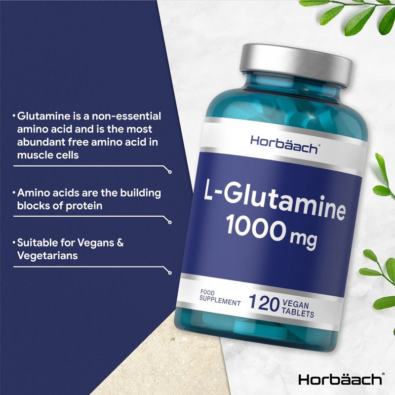 L-Glutamine 1000mg | 120 Tablets | Suitable for Vegetarians &