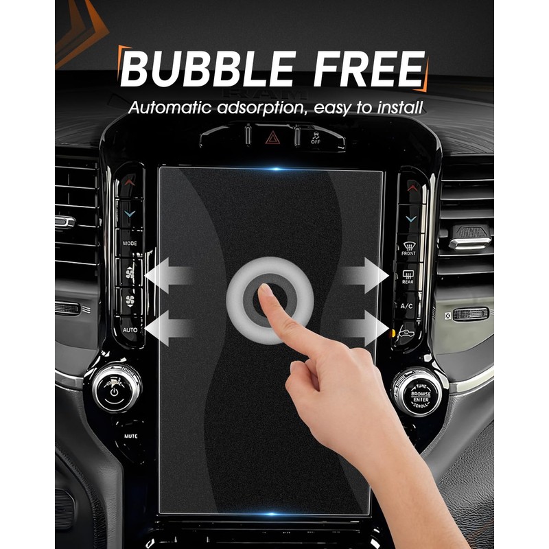 CDEFG Matte Anti Glare for 2019-2025 Ram Screen Protector, 12