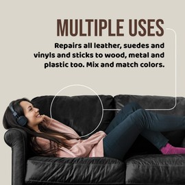 MastaPlasta - Self-Adhesive Leather Repair Patch - Green 11" x 8" - Instant Upholstery-Quality Fix for Furniture, Car Interiors, Bags, Vinyl & More