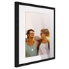 13x16 Frame Black Wood with White Mat | 15x18 Frame