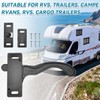 Bittwee RV Screen Door Latch Kit with Screws, Camper Door
