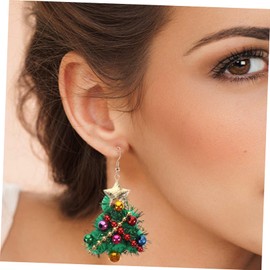 WHAMVOX Xmas Earrings Set for Women Christmas Tree Bell Earrings Festive Decorative Ear Jewelry