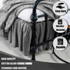 TSUTOMI Bed Skirt King Size Ruffled Bed Skirt with Split