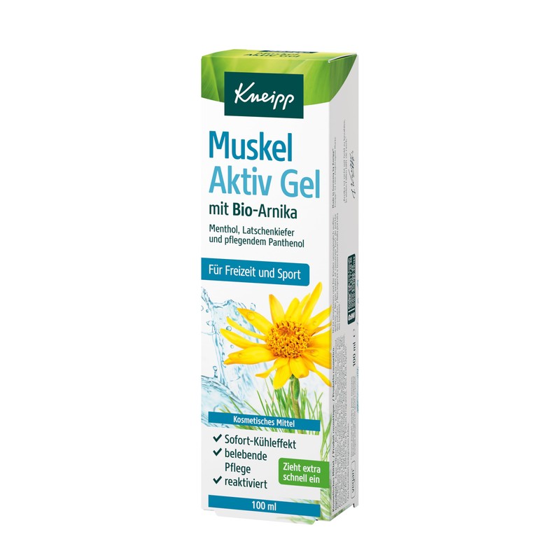 Kneipp Muscle Active Gel with Organic Arnica, for Leisure and