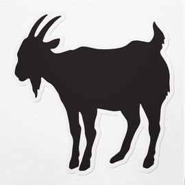 Decal Stickers of Animal Goat Premium Indoor (No Waterproof) Vinyl Decal Stickers for Laptop Phone Accessory Helmet Car Window Mug Tuber Cup Door Wall Decoration ANDVER3061222BL