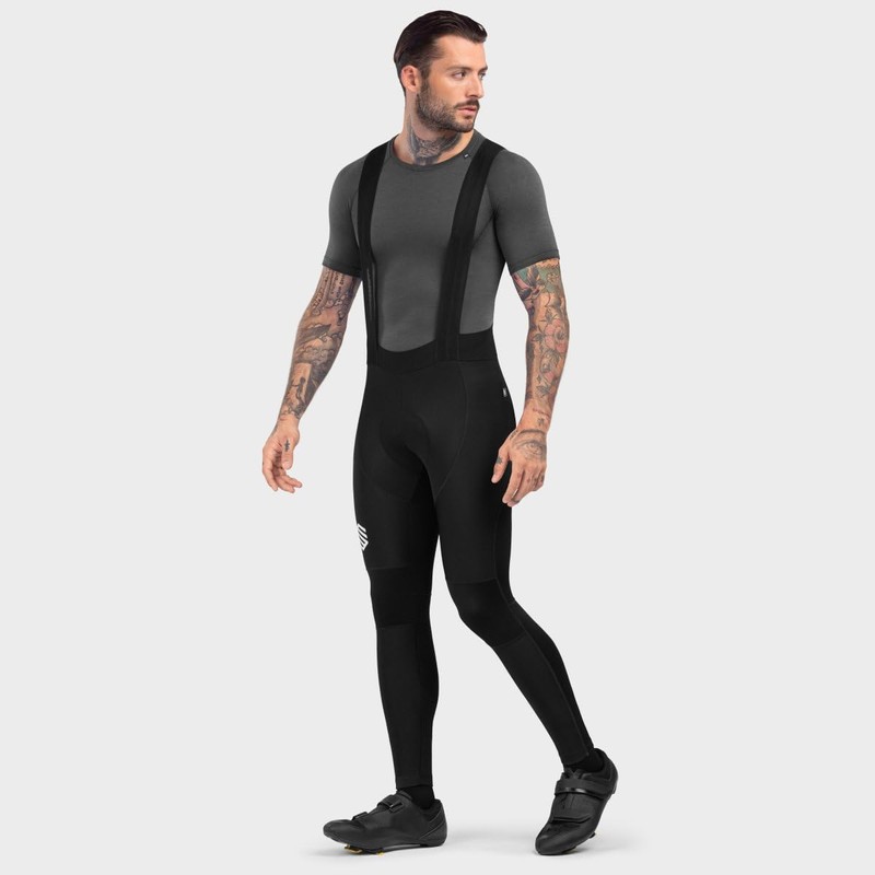SIROKO - Long cycling bib shorts BX Envalira, black