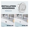 Qjaiune 3 Pack Bathroom Sink Overflow Trim Ring, Electroplating Chrome