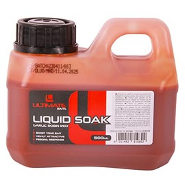 Ultimate Baits Liquid Soak 500 ml - Garlic Robin Red | Boilie Liquid