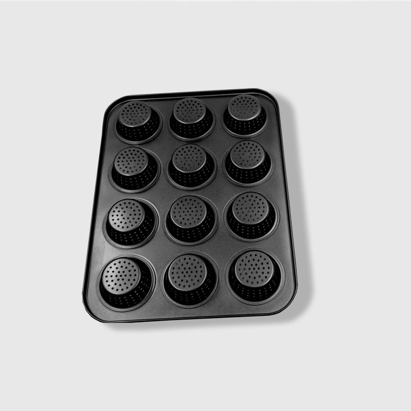 Gurlideo Cupcake Mould, Cups Perforated Mince Pie Bread Tray for
