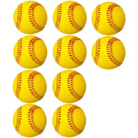 elrinrin Urethane Balls, Baseball, 10 Pieces, For Practice, Yellow, Fluorescent Color, Batting, 2.8 inches (7 cm), Catch Balls, Training (Yellow, 2.8 inches (7 cm) / 10 Pieces