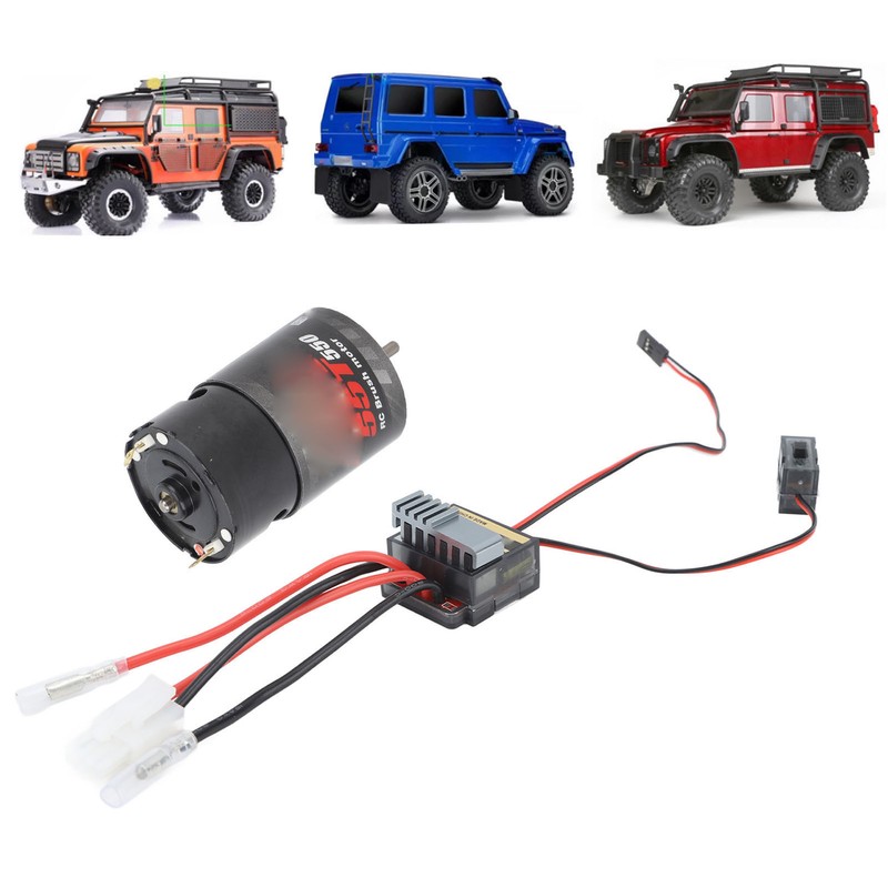 RC Crawler Car Motor ESC Set 550 55T Brushed Motor