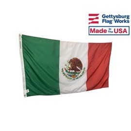 4x6' Mexico Flag - All Weather Nylon & Reinforced Stitching - Proudly Made in The USA