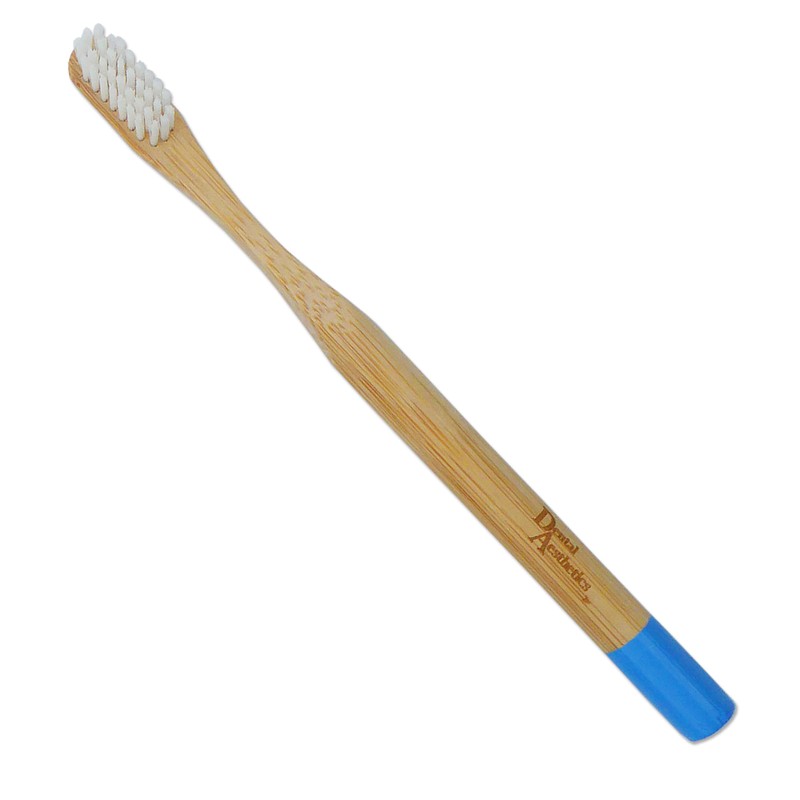 2 Bamboo Toothbrushes with 2 Cornstarch Tongue Scrapers - Eco-Friendly