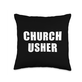 Church Usher - Christian Faith Staff & Volunteer Uniform Throw Pillow