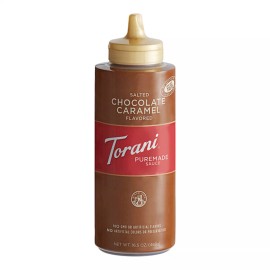 FixtureDisplays Torani Puremade Salted Chocolate Caramel Flavoring Sauce 12 fl. oz. - 4 Pieces