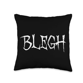 Hardcore Metalcore Breakdown Scream And Shout Blegh Funny Metalcore Vocalist Djent Deathcore Throw Pillow, 16x16, Multicolor