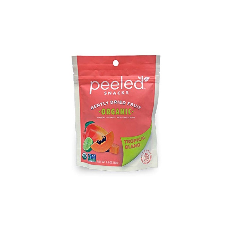 Peeled Snacks Organic Dried Fruit, Tropical Blend, 2.8 Ounce