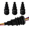 Suvnie 4 PCS Universal Firewall Boot, Rubber Grommets Can Accommodate