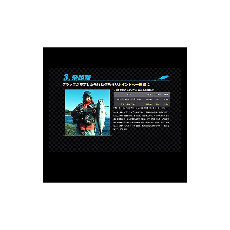 Maria FLA Pen S115 Fluttering Pencil Sinking Lure B09H (2124)